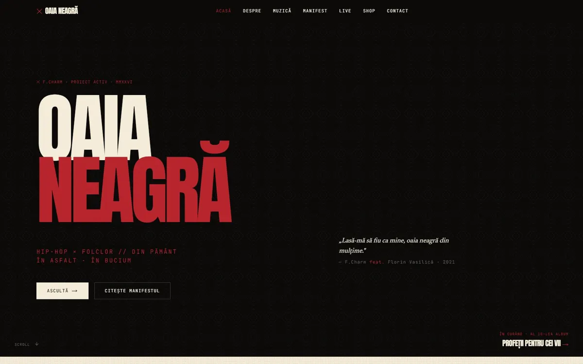 Oaia Neagră: desktop